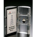 Acrylic 2 Piece Hinged Barrel Embedment Award